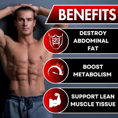 UNALTERED Fat Burner for Men - Lose Belly Fat, Tighten Abs, Support Lean Muscle