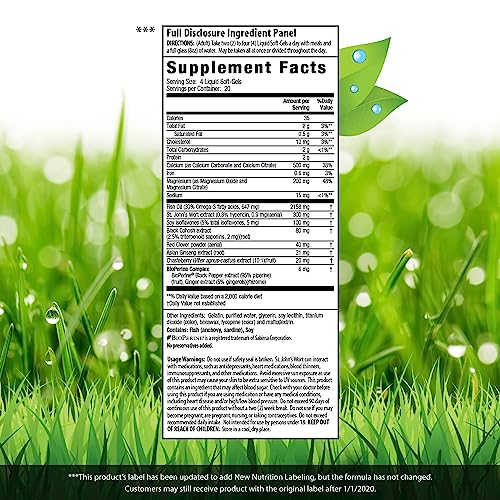 Irwin Naturals EstroPause Menopause & Women's Health Support Supplement 80 Liquid Softgels Irwin Naturals