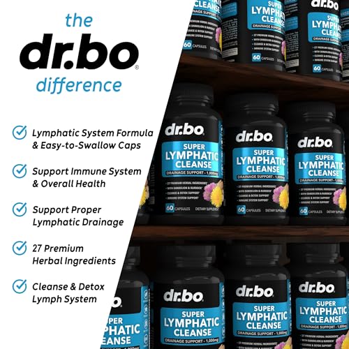 Lymphatic Support Herbal Supplement with Echinacea & Ginger - For Lymph Drainage & Detox DR. BO