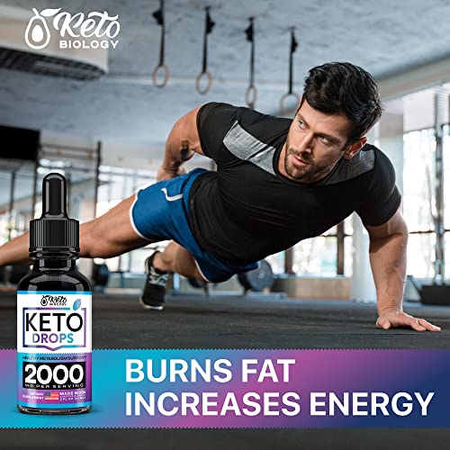 Keto Diet Drops with BHB Exogenous Ketones - Made in USA - Fat Burner & Appetite Suppressant