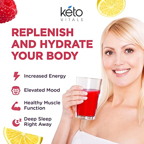 Keto Vitals Electrolytes Powder - Sugar Free Keto Electrolytes Powder with Potassium