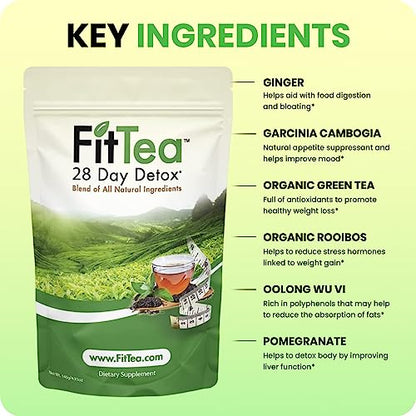 The ORIGINAL FitTea 14 Day Detox Tea for Weight Loss and Belly Fat - Detox Cleanse