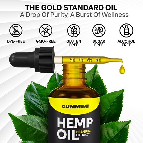 GummiMi Оrganic Hеmp Oil 10 000 000 mg - Natural Drops - Rich in Vitamins B, C, E