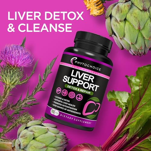Liver Cleanse Detox & Repair All-in-One Liver Health Support Supplement-Herbal Complex PHYTOCHOICE