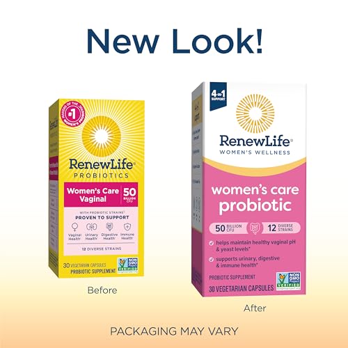 Renew Life Women's Probiotic Capsules, 50 Billion CFU Guaranteed, Supports Vaginal, Urinary Renew Life