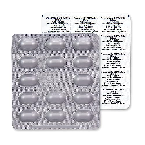 Amazon Basic Care Omeprazole Delayed Release Tablets 20 mg, Treats Frequent Amazon Basic Care