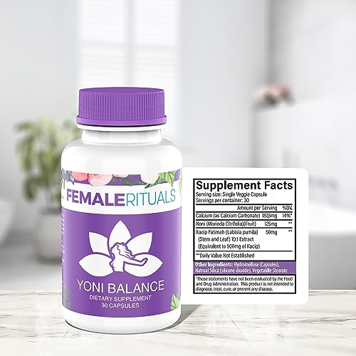 FEMALE RITUALS Yoni Balance Vaginal Tightening Pills 30 Pack - Vaginal Rejuvenation & Vagina Moisturizer FEMALE RITUALS