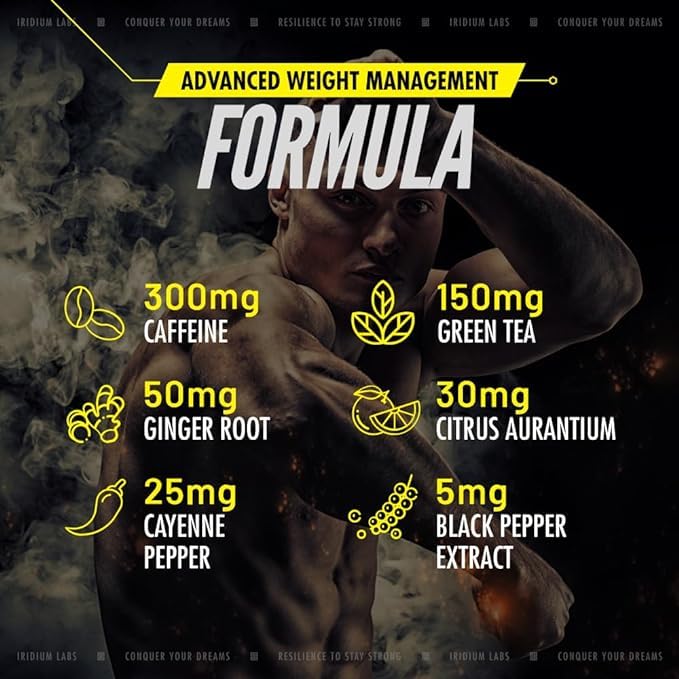Iridium Labs Kimera Thermogenic Fat Burner - Weight Loss Supplement & Energy Booster