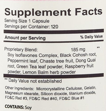 Feminelle 120 capsules 2 month supply Natural Menopause Relief