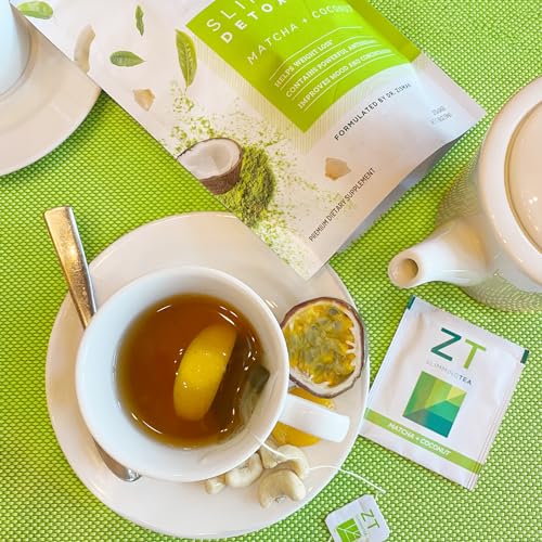 Dr. Zisman ZT Slimming - Matcha-Coconut Detox Blend, Weight Loss Tea with Antioxidant Effects