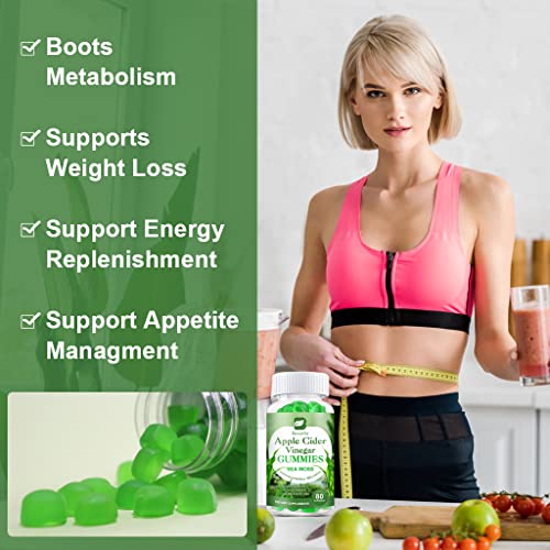 B BEWORTHS Apple Cider Vinegar & Sea Moss Gummies, Organic ACV Gummies B BEWORTHS