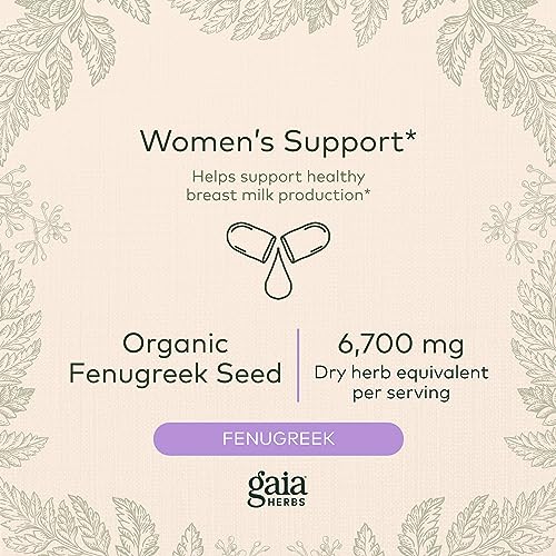 Gaia Herbs Fenugreek Seed - Helps Support Healthy Lactation and Breast Milk Production Gaia Herbs