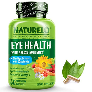 NATURELO Eye Vitamins - AREDS 2 Formula Nutrients with Lutein, Zeaxan NATURELO