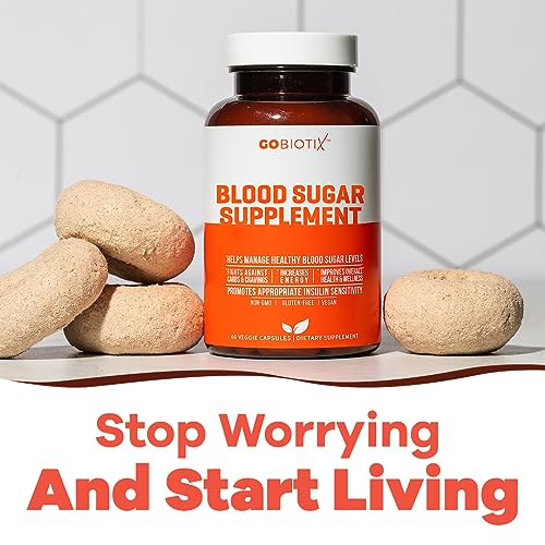 GOBIOTIX Blood Sugar Support - Cinnamon, Berberine and Selenium Capsules - Blood Sugar