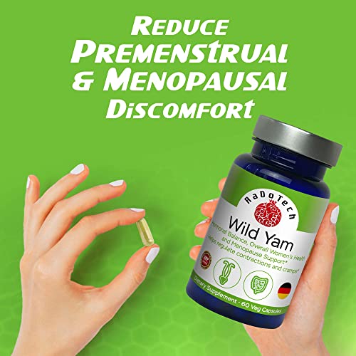 RaDoTech - Wild Yam Menopause Supplements for Women, Premenstrual and Menopause RaDoTech