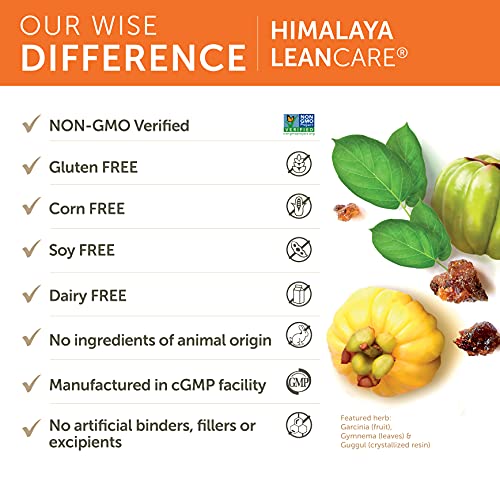 Himalaya LeanCare with Garcinia Cambogia for Weight Management, 600 mg, 1 Month Supply Himalaya Herbal Healthcare