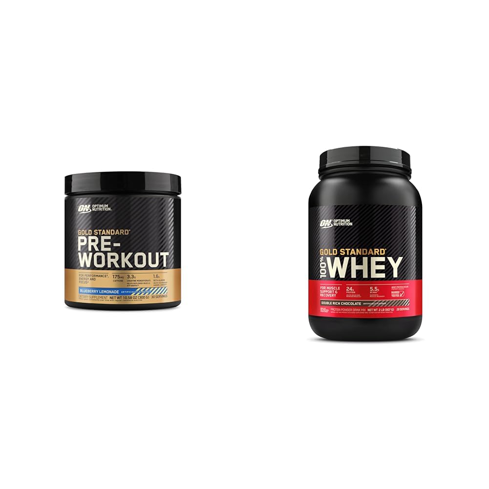 Optimum Nutrition Gold Standard Pre-Workout & Gold Standard 100% Whey Protein 