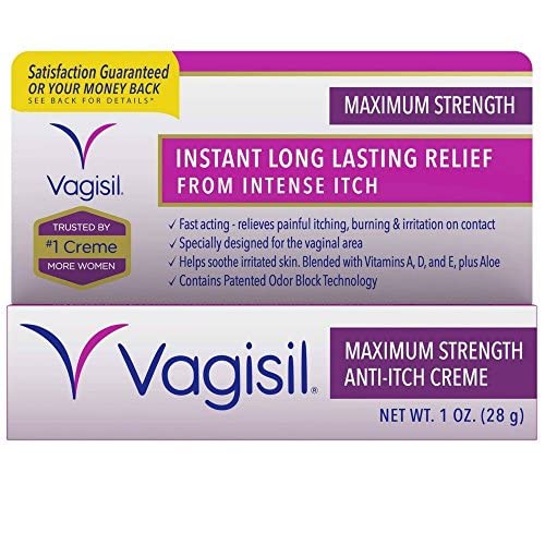Vagisil Medicated Anti-Itch Creme Maximum Strength - 1oz, Pack of 5 Vagisil
