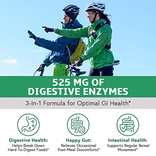 Elixeed Digestive Enzymes Plus Probiotics & Prebiotics, 22 Digestive Enzymes with Amylase Elixeed