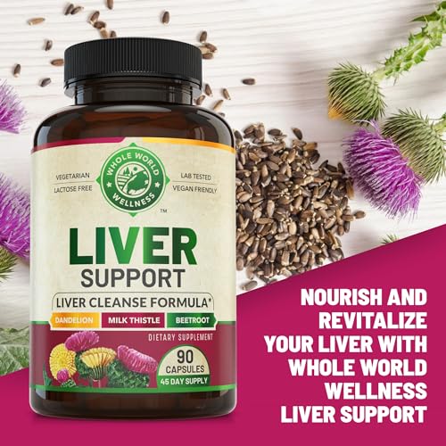 Liver Cleanse Detox & Repair Formula. Liver Support Supplement with Dandelion Root Silymarin