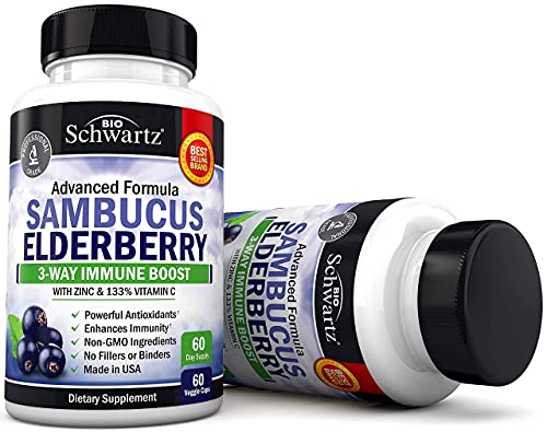 Elderberry with Zinc and Vitamin C for Adults - Immune Support Vitamins