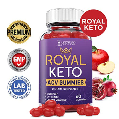 Justified Laboratories Royal Keto ACV Gummies 1000MG with Pomegranate Juice Beet Root