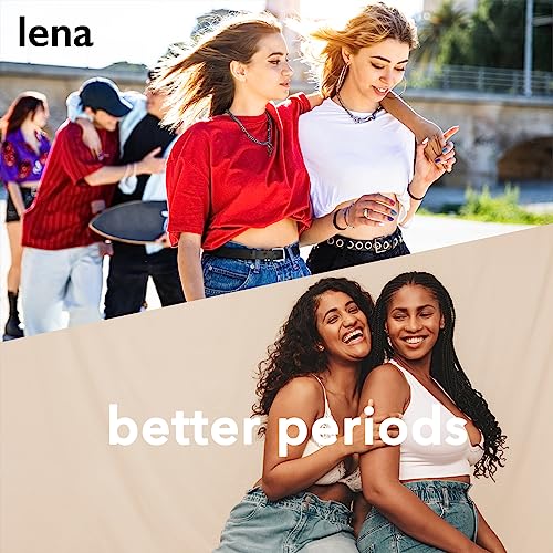 Lena Menstrual Cup | 12hr Reusable Period Silicone Soft Cup | Tampon and Pad Alternative Lena