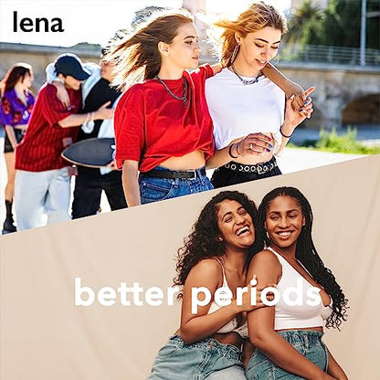 Lena Menstrual Cup | 12hr Reusable Period Silicone Soft Cup | Tampon and Pad Alternative