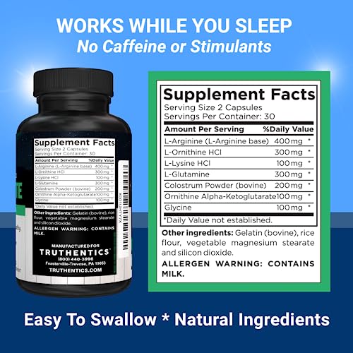 TRUTHENTICS Night Metabolism Booster for Men & Women - Night Time Fat Burner