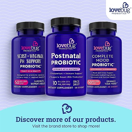 Lovebug Complete Mood Probiotic | 10 Clinically Studied Probiotic Strains & Patented