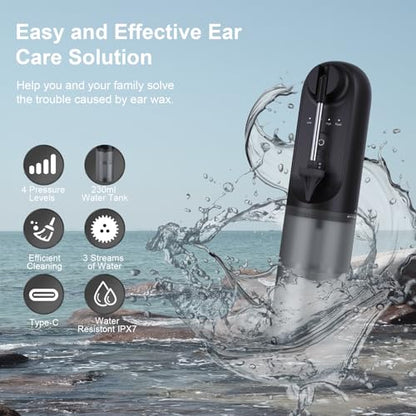 Upgraded Ear Wax Removal,Water Powered Ear Cleaner,Ear Cleaning Kit