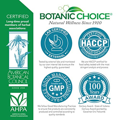 Botanic Choice Natural Menopause Hot Flash Relief Balance Supplement for Women - Powerful Herbal Blend