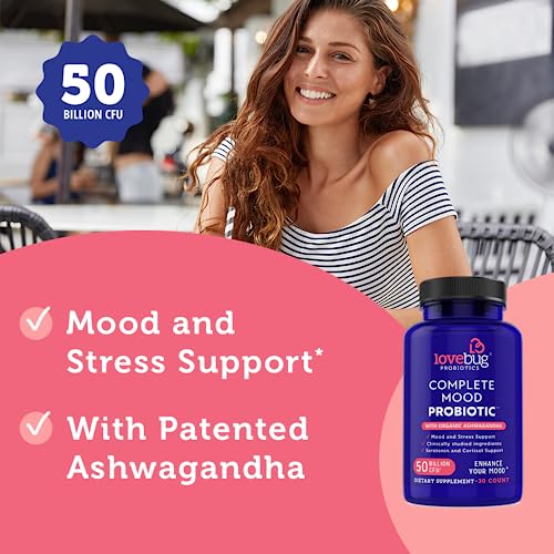 Lovebug Complete Mood Probiotic | 10 Clinically Studied Probiotic Strains & Patented