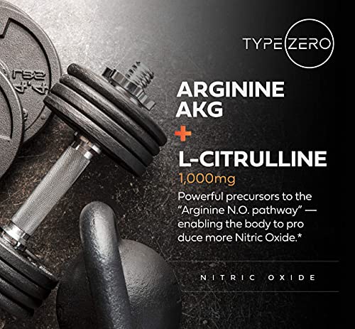 Type Zero Nitric Oxide 6X Booster, 150 Veggie Capsules - Natural Supplement - Beetroot Type Zero