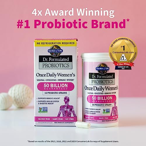 Garden of Life, Dr. Formulated Women's Probiotics Once Daily, 16 Strains, 50 Billion