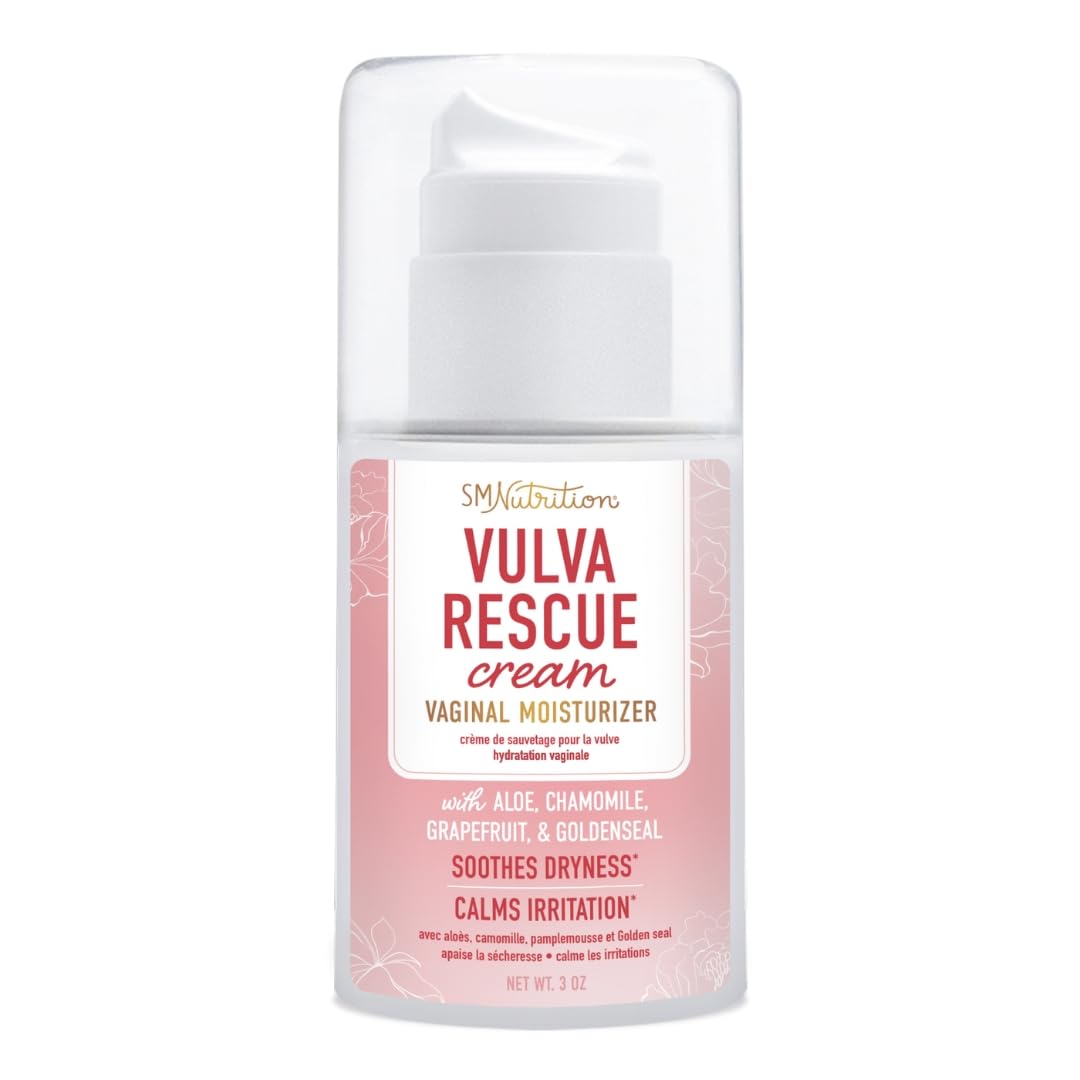 Vulva Rescue Moisturizer Cream | 3oz. PUMP | Soothes Vaginal Itch & Dryness | No Estrogen or Fragrance