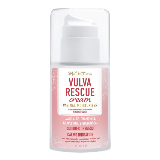 Vulva Rescue Moisturizer Cream | 3oz. PUMP | Soothes Vaginal Itch & Dryness | No Estrogen or Fragrance