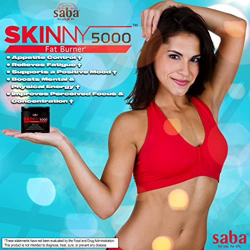 Saba Skinny 5000 -Fat Loss -Weight Loss-Appetite Control -Mild Jitter-Free Energy- Focus Saba