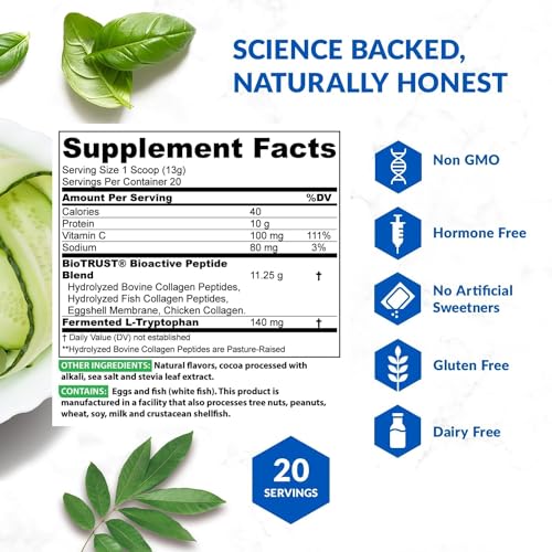 BioTrust Ageless Multi Collagen Peptides Powder – 5 Types (I, II, III, V, X) – Fruit Punch BioTrust