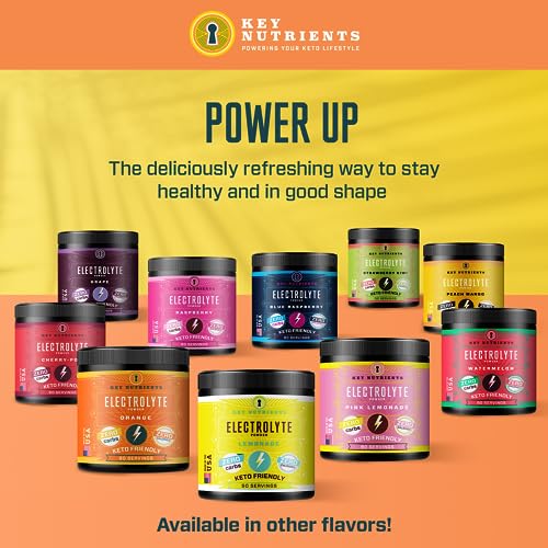 Key Nutrients Electrolytes Powder - Tropical Peach Mango Drink Mix 90 Servings