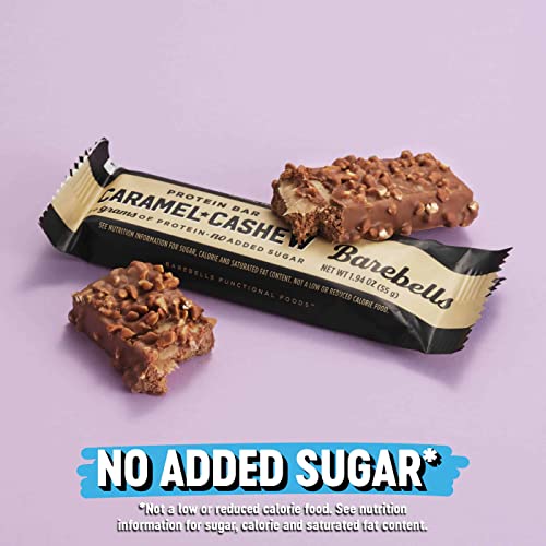 Barebells Protein Bars Caramel Cashew - 12 Count, 1.9oz Bars with 20g of High Protein BAREBELLS