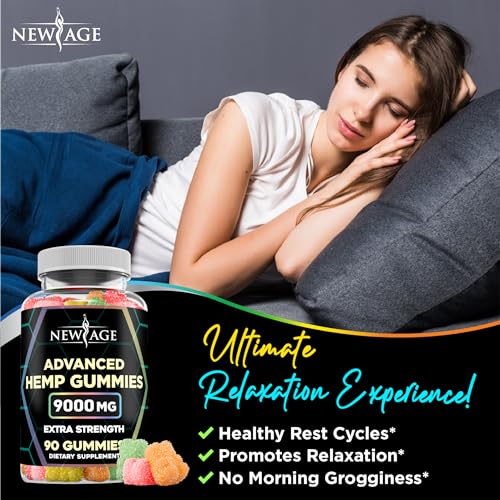 NEW AGE Naturals Advanced Hemp Gummies - Natural Hemp Oil Infused Gummies NEW AGE