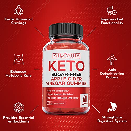 Sugar-Free Keto ACV Gummies for Weight Loss - Apple Cider Vinegar Keto ACV Gummies Atlantis Nutrition