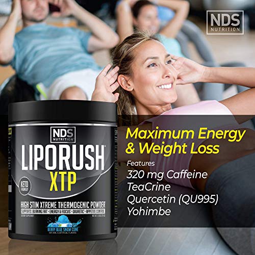 LIPORUSH NDS Nutrition XTP Thermogenic Fat Burner with L-Carnitine - Energy, Focus LIPORUSH