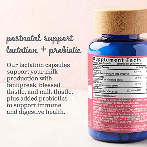 Mommy's Bliss Postnatal Lactation Support Supplement with Probiotics: Support Breastfeeding Mommy's Bliss