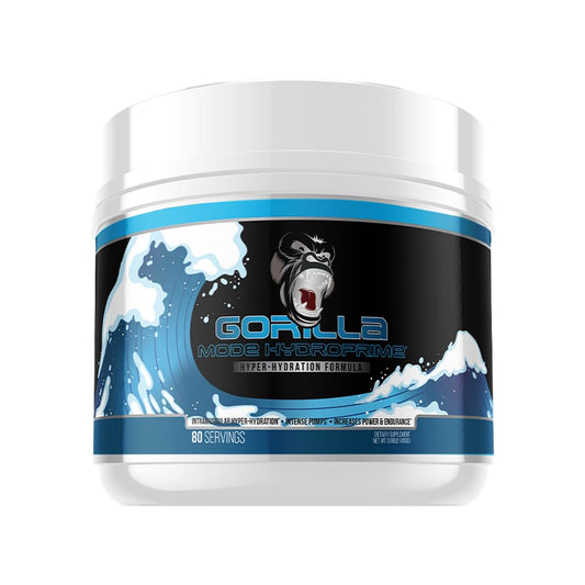 Gorilla Mind Hydroprime Glycerol Pre-Workout - Hydrating Pre-Workout Formula for Intense