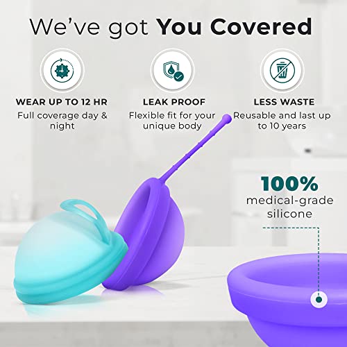 EcoBlossom Reusable Menstrual Disc with Removal String - The Most Reliable Medical Grade Silicone EcoBlossom