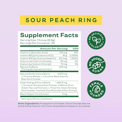 Bloom Nutrition High Energy Pre Workout Powder, Amino Energy with Beta Alanine Bloom Nutrition