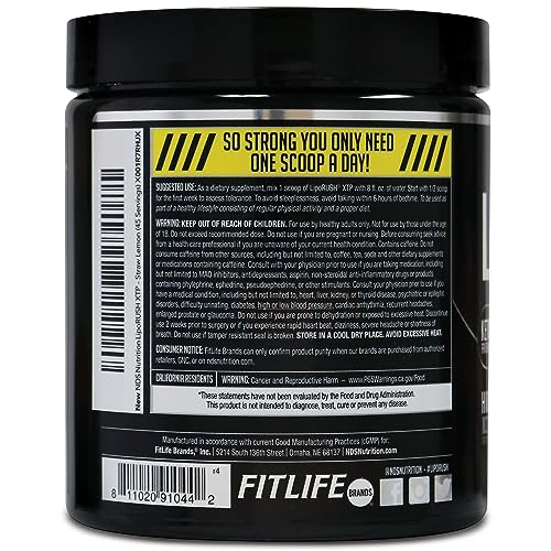 LIPORUSH NDS Nutrition XTP Thermogenic Fat Burner with L-Carnitine - Energy, Focus