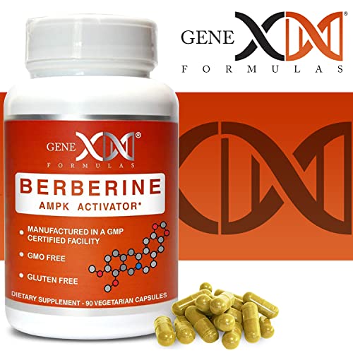 GENEX Berberine HCl 500mg (90 Capsules) | Powerful AMPK Activator, Supports Heart